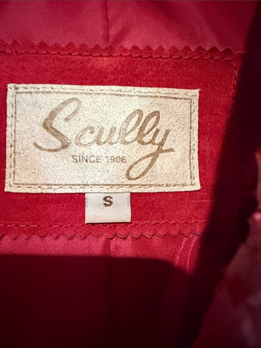 Scully Red Suede Fringe Jacket with Concho Accents - Picture 2 of 8